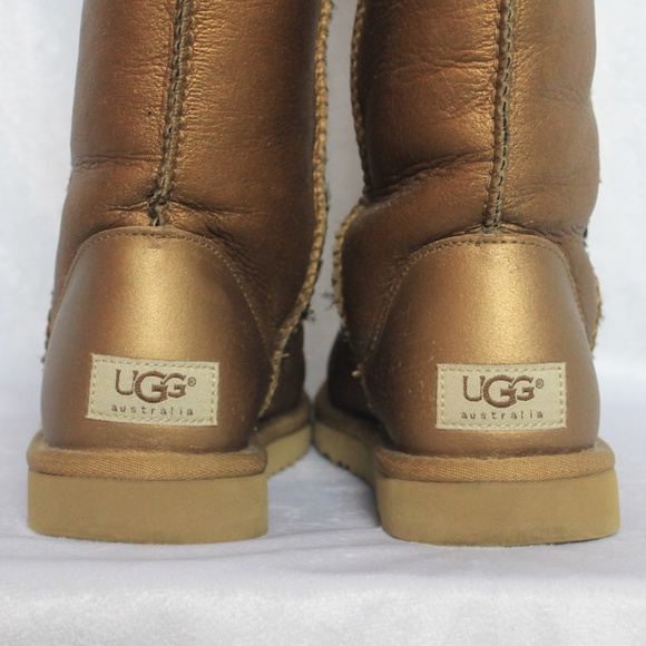 UGG Classic Tall Metallic Bronze Boots - Picture 4 of 10